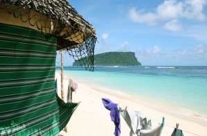 Beach Hut in Samoa